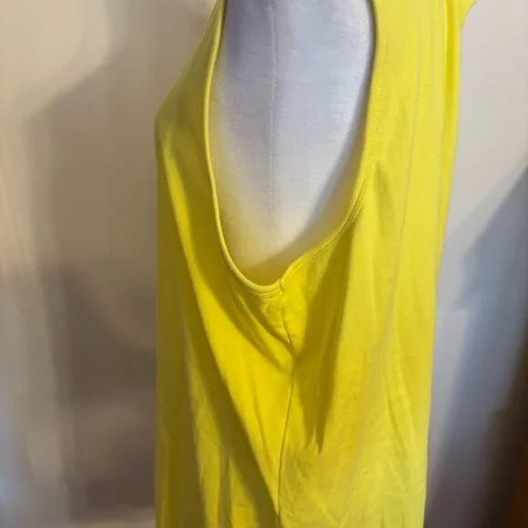 NWOT TALBOTS Yellow Color Stretch Weekend Tank Top (93% Cotton/7% Spandex) - 3x - Picture 7 of 16